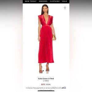 L’IDEE Gala Gown - Red - Size 2 (NWT)